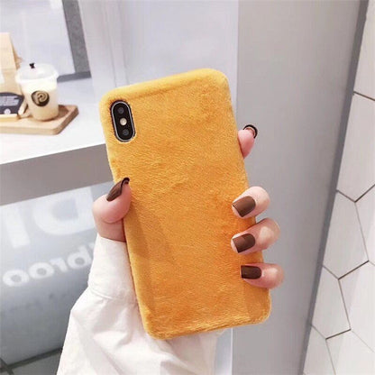 Plush coin purse phone case