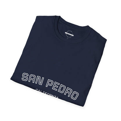 San Pedro California Tee — Minimal Coastal Graphic T-Shirt