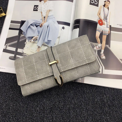 New Ladies Purse lovely day Korean simple little purse female buckle nubuck leather wallet card more students