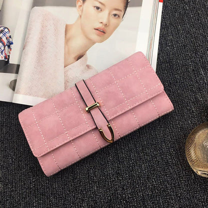 New Ladies Purse lovely day Korean simple little purse female buckle nubuck leather wallet card more students