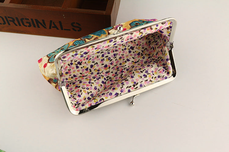 Vintage embroidered coin purse