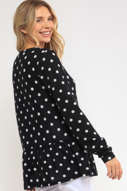 Polka Dot Tunic Top