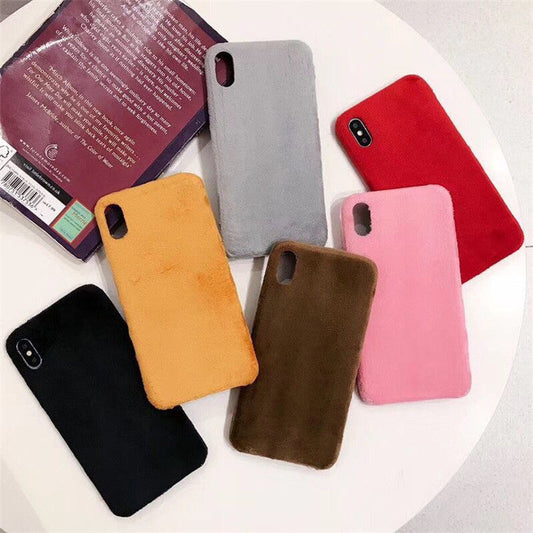 Plush coin purse phone case