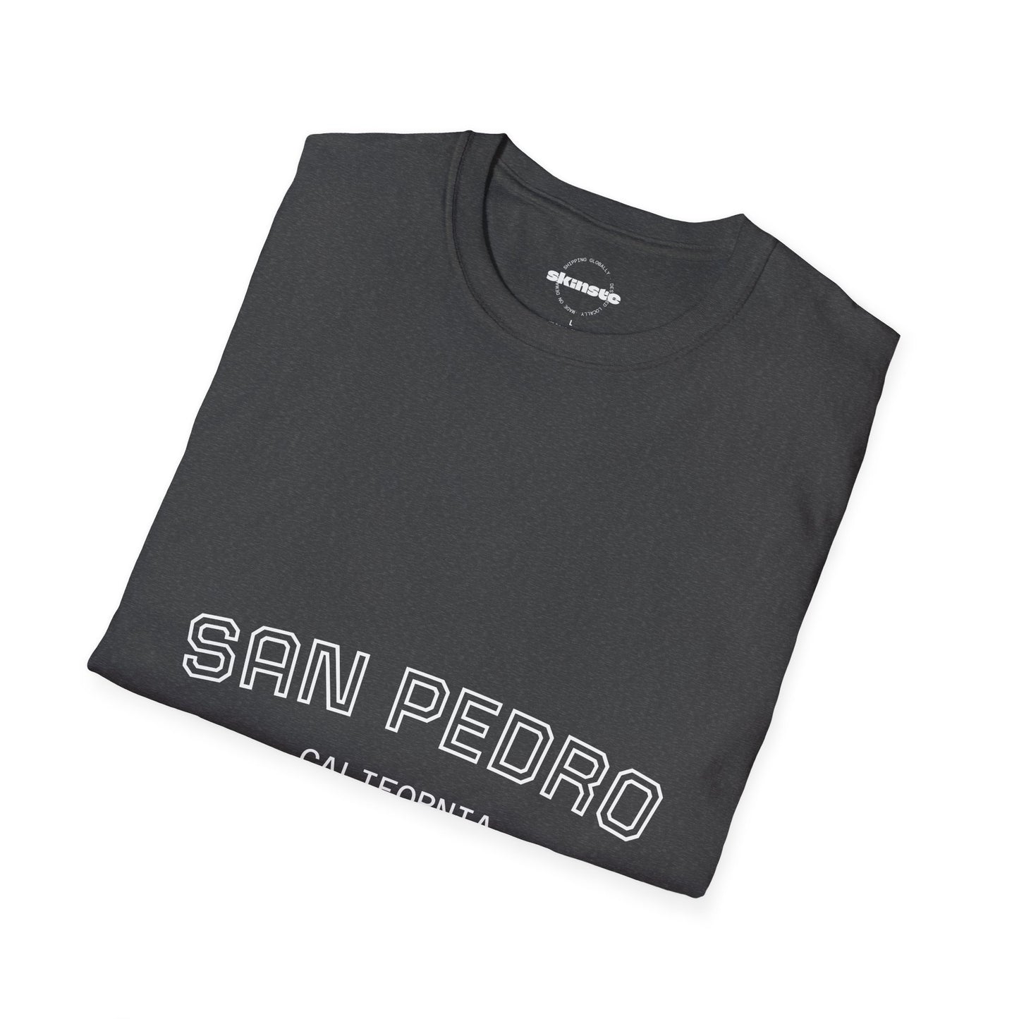 San Pedro California Tee — Minimal Coastal Graphic T-Shirt