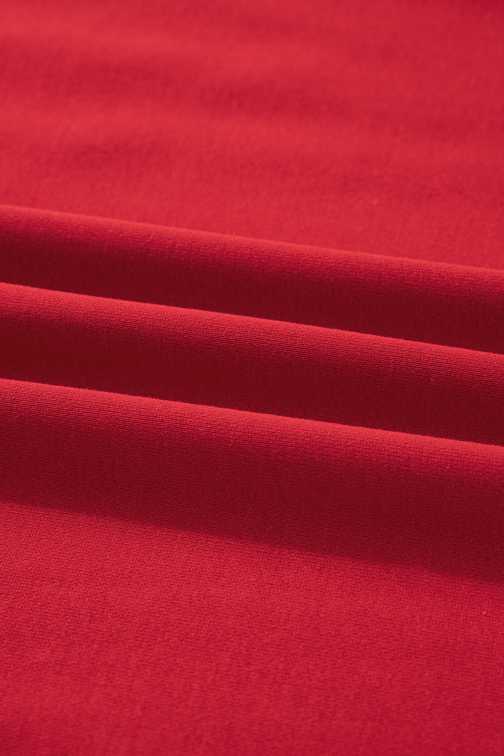 Fiery Red Varsity Striped Detail Crew Neck Plus Sweatshirt