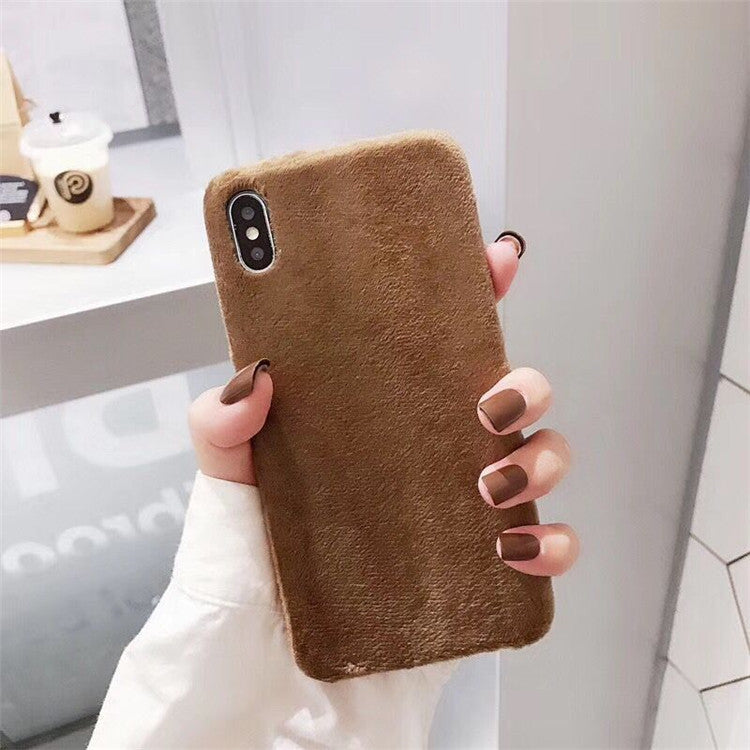 Plush coin purse phone case
