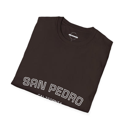 San Pedro California Tee — Minimal Coastal Graphic T-Shirt