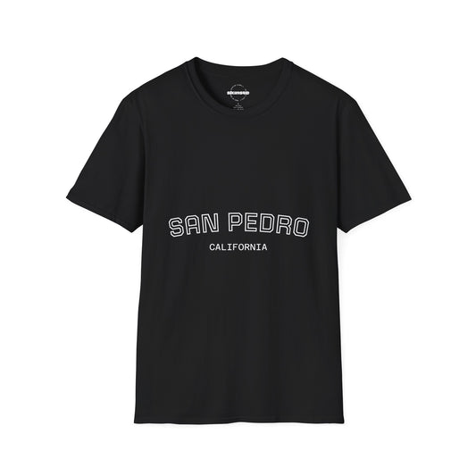 San Pedro California Tee — Minimal Coastal Graphic T-Shirt