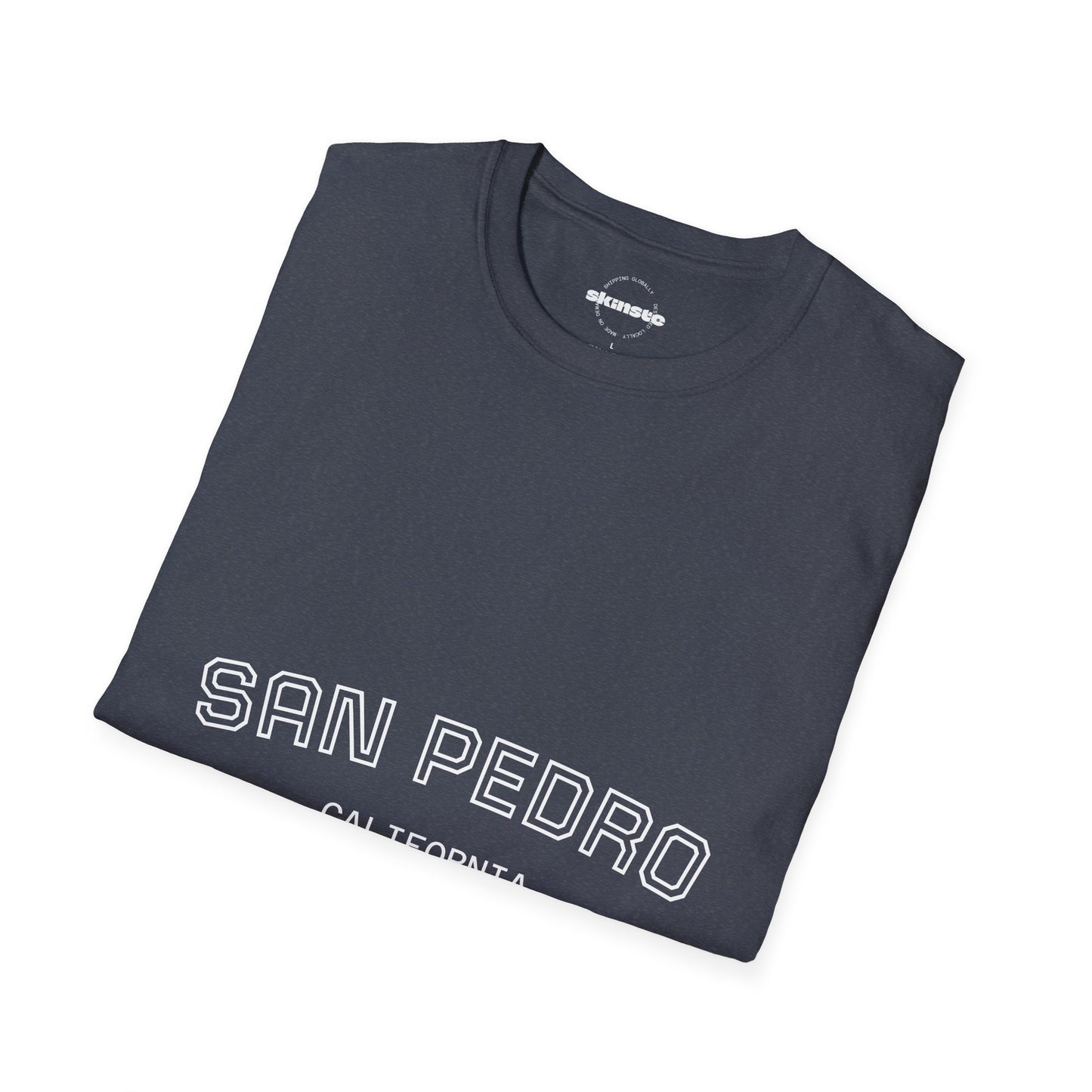 San Pedro California Tee — Minimal Coastal Graphic T-Shirt
