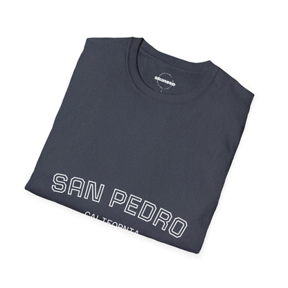San Pedro California Tee — Minimal Coastal Graphic T-Shirt