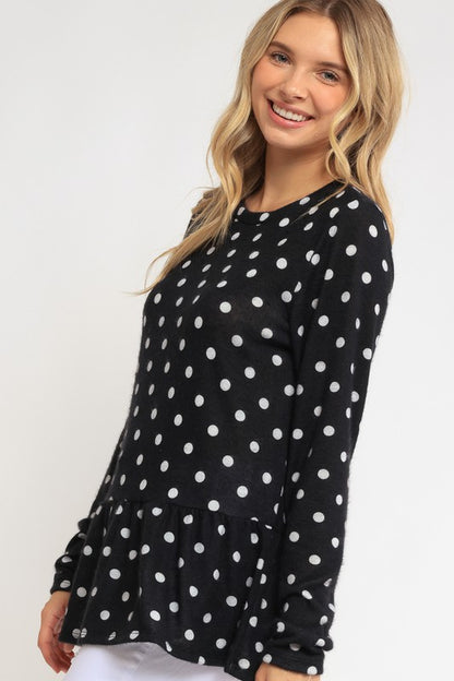 Polka Dot Tunic Top