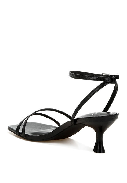 Deacon Faux Leather Strappy Sandals