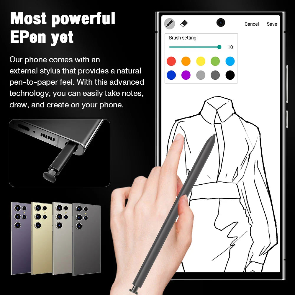 New S25 Ultra+ Smartphone 5G Signal 16GB+1TB Android 13 8000mAh phone Face Recognition Fingerprint unlocking Fast shipping