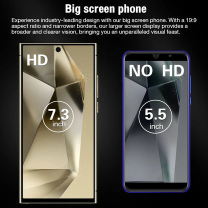 New S25 Ultra+ Smartphone 5G Signal 16GB+1TB Android 13 8000mAh phone Face Recognition Fingerprint unlocking Fast shipping