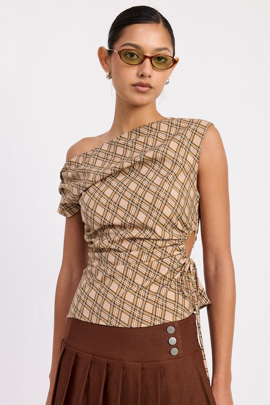 Asymmetric one-shoulder design for a bold, fashion-forward look. 