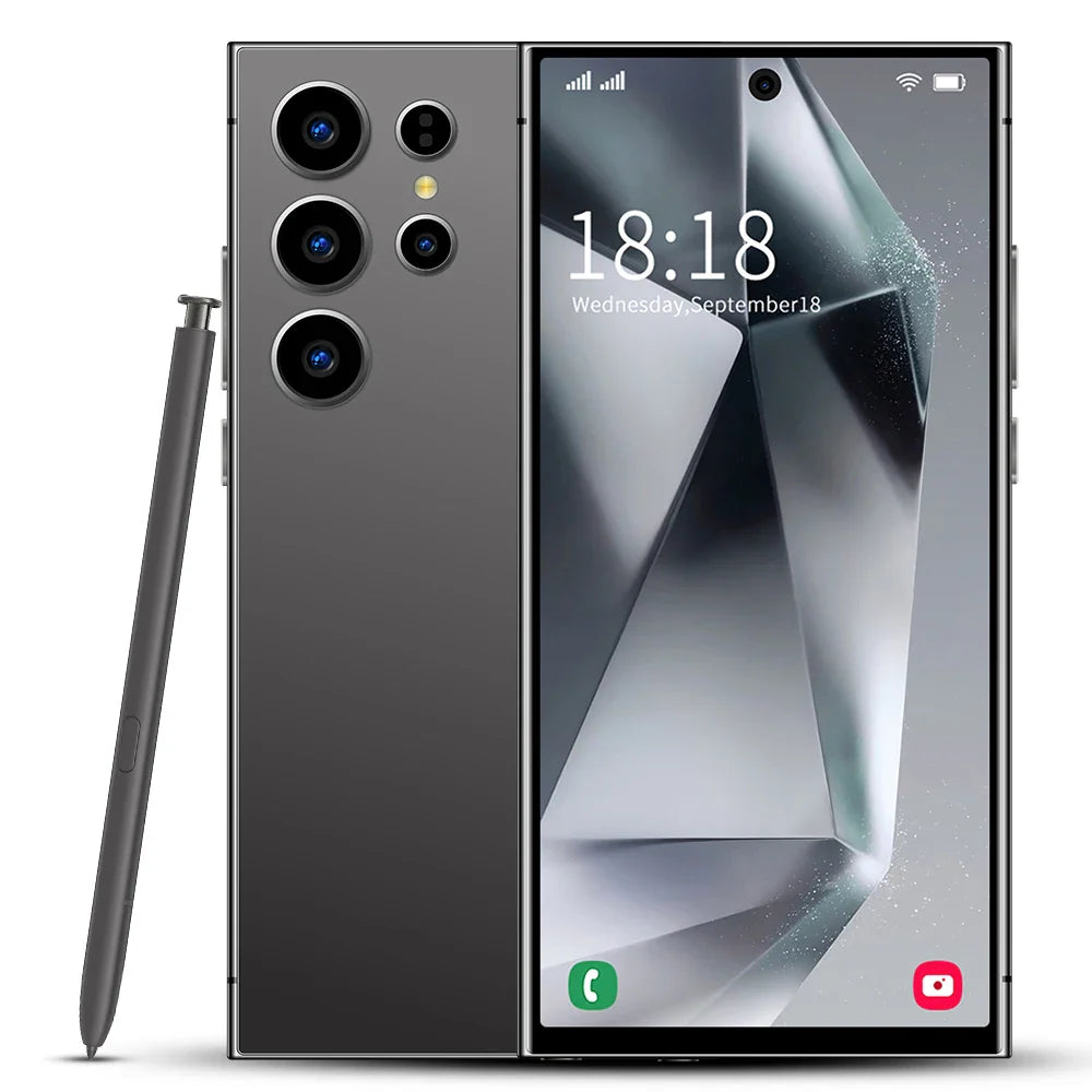 New S25 Ultra+ Smartphone 5G Signal 16GB+1TB Android 13 8000mAh phone Face Recognition Fingerprint unlocking Fast shipping