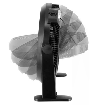 The Air Monster 20-inch, 3-speed, 70W wall-mountable fan is a compact, energy-efficient appliance designed to provide adjustable cooling in tight spaces while mounting securely to a wall.