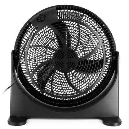 The Air Monster 16-inch Tilt Floor Fan is a compact, portable household fan offering three speeds and adjustable tilt to direct airflow exactly where you need it.