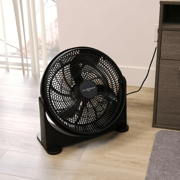 The Air Monster 16-inch Tilt Floor Fan is a compact, portable household fan offering three speeds and adjustable tilt to direct airflow exactly where you need it.