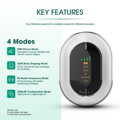 Advanced body slimming and contouring device featuring multiple modes for effective body sculpting.

