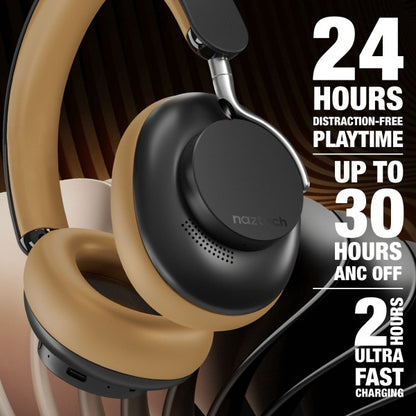 Enjoy up to 24 hours fast charging Aura 360 Headphones