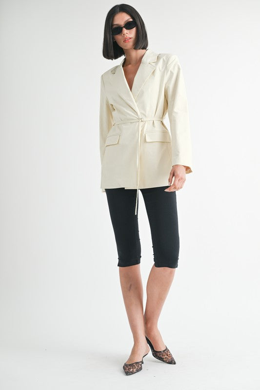 Belted Blazer