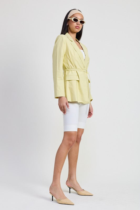 Belted Blazer