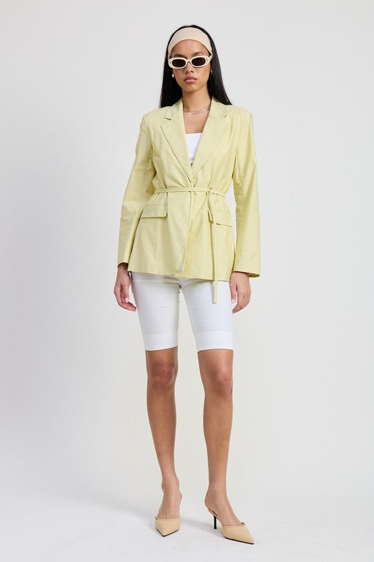 Belted Blazer