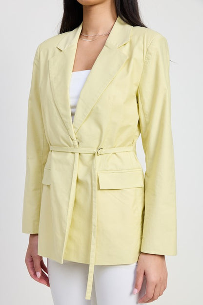Belted Blazer