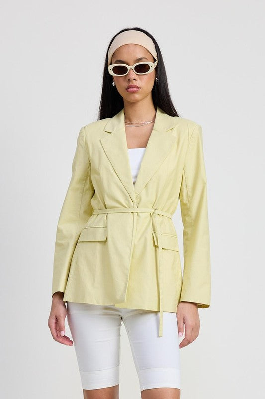Belted Blazer