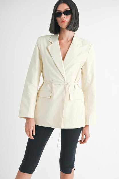 Belted Blazer