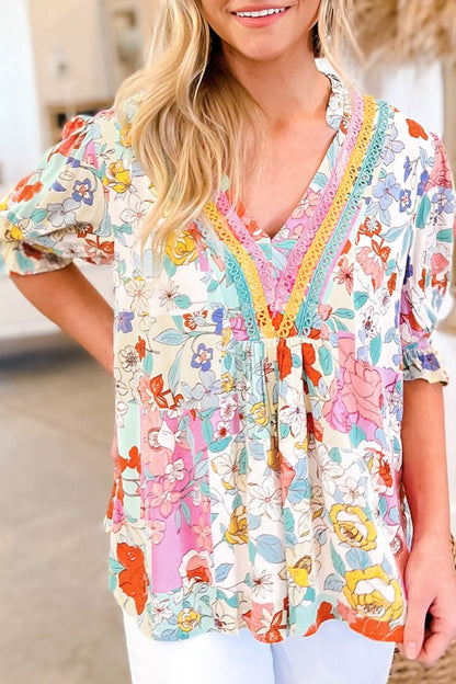 Feminine and easy to pair — let the blouse be the statement when styling. 