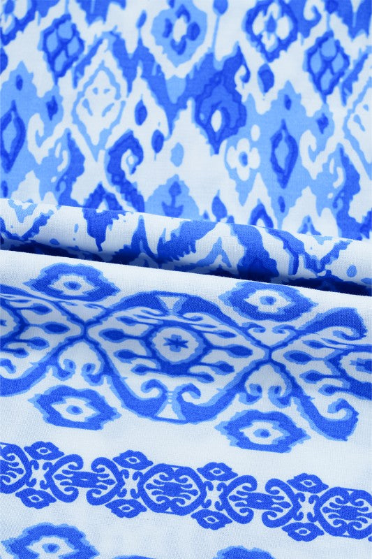 Easy care—wash gently to preserve print and soft fabric. (inferred) 