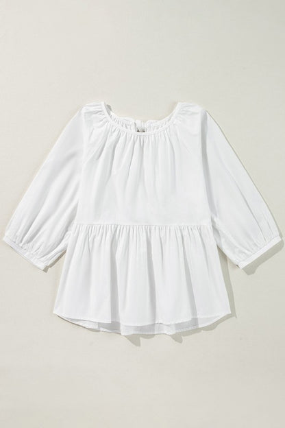 Loose fit silhouette ensures relaxed comfort and ease. 