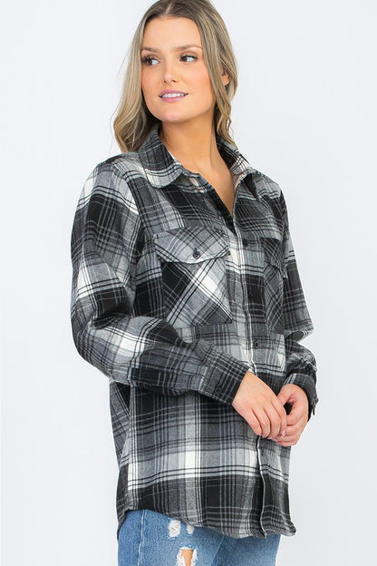 Generous length covers hips — great with leggings or jeans.