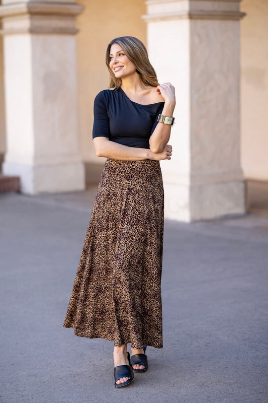 PORTOFINO SKIRT: LEOPARD