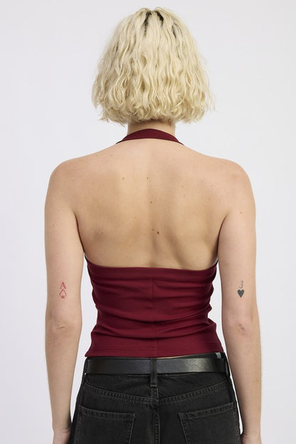 Soft rayon blend offers drape and a smooth feel. 