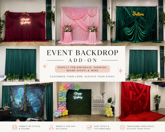 Drapes 10 by 10 (Rental) Stand Only
