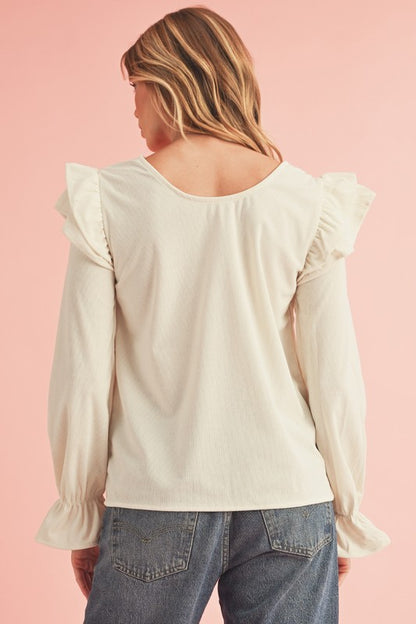 Perfect balance of elegance and casual chic. Back view