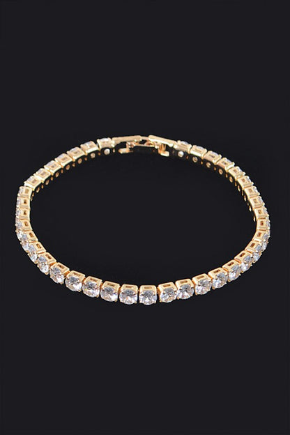 Gold hoop earrings with a smooth, polished finish and a timeless circular design.