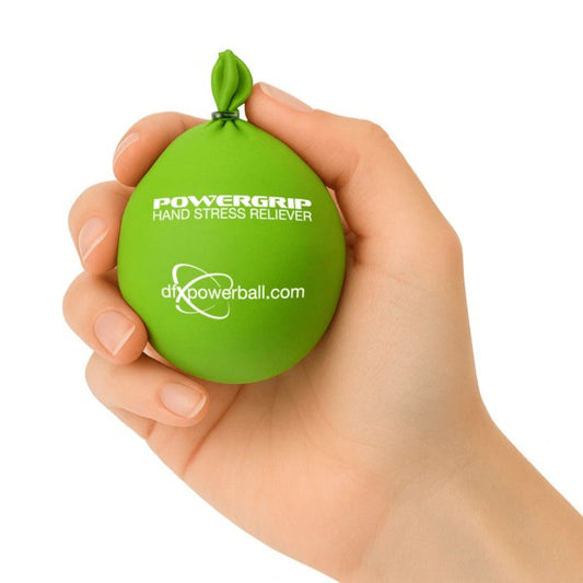 DFX power grip hand massage ball — textured massage tool designed for grip strength, stress relief, and finger therapy


