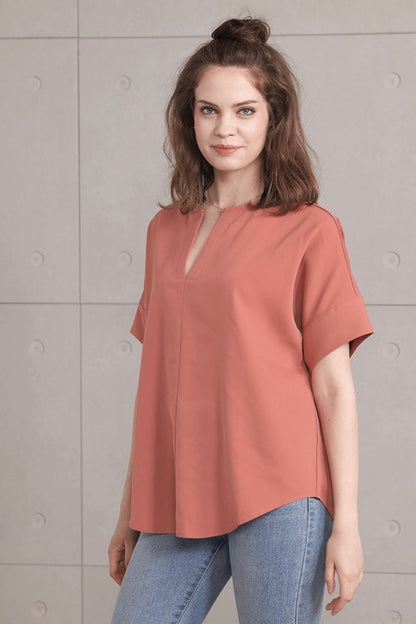 Fabric blend includes a bit of stretch (97% Polyester, 3% Spandex). 