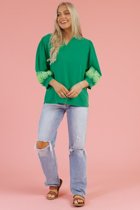 3/4 sleeves for versatile wear in any season.