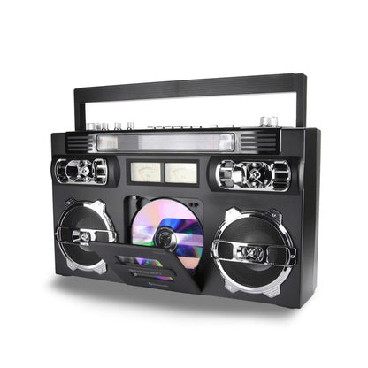 Bring back the golden age of music with the Emerson Retro Portable CD Boombox—where timeless design meets today’s tech. Whether you're spinning classic CDs or tuning into your favorite radio station, this boombox delivers rich stereo sound in a stylish, compact package.
