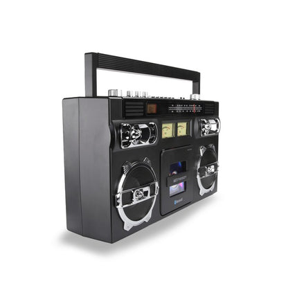 Bring back the golden age of music with the Emerson Retro Portable CD Boombox—where timeless design meets today’s tech. Whether you're spinning classic CDs or tuning into your favorite radio station, this boombox delivers rich stereo sound in a stylish, compact package.