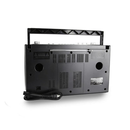 Bring back the golden age of music with the Emerson Retro Portable CD Boombox—where timeless design meets today’s tech. Whether you're spinning classic CDs or tuning into your favorite radio station, this boombox delivers rich stereo sound in a stylish, compact package.