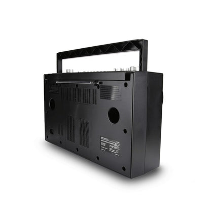 Bring back the golden age of music with the Emerson Retro Portable CD Boombox—where timeless design meets today’s tech. Whether you're spinning classic CDs or tuning into your favorite radio station, this boombox delivers rich stereo sound in a stylish, compact package.