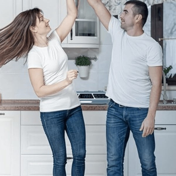 The Emerson Under-Cabinet FM Radio with Bluetooth is your countertop-clearing audio companion. Designed to mount neatly under cabinets, it delivers rich stereo sound, hands-free calling, and wireless streaming—all while saving space and elevating your kitchen vibe.