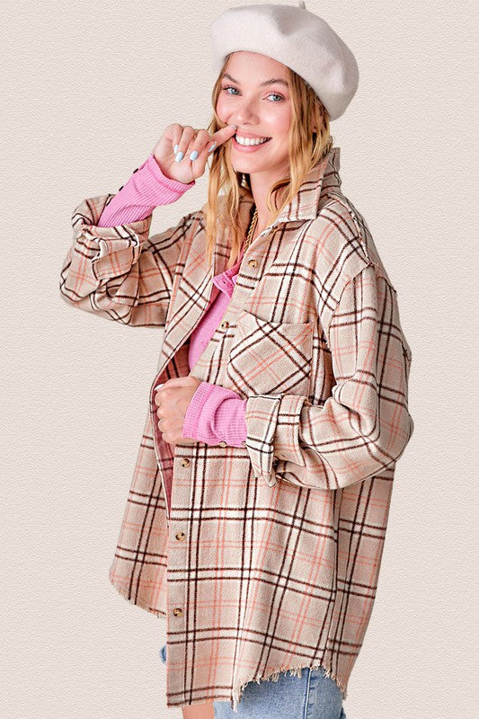 Heavy enough for layering yet versatile for various weather conditions. 