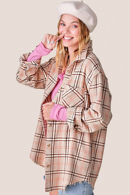 Heavy enough for layering yet versatile for various weather conditions. 